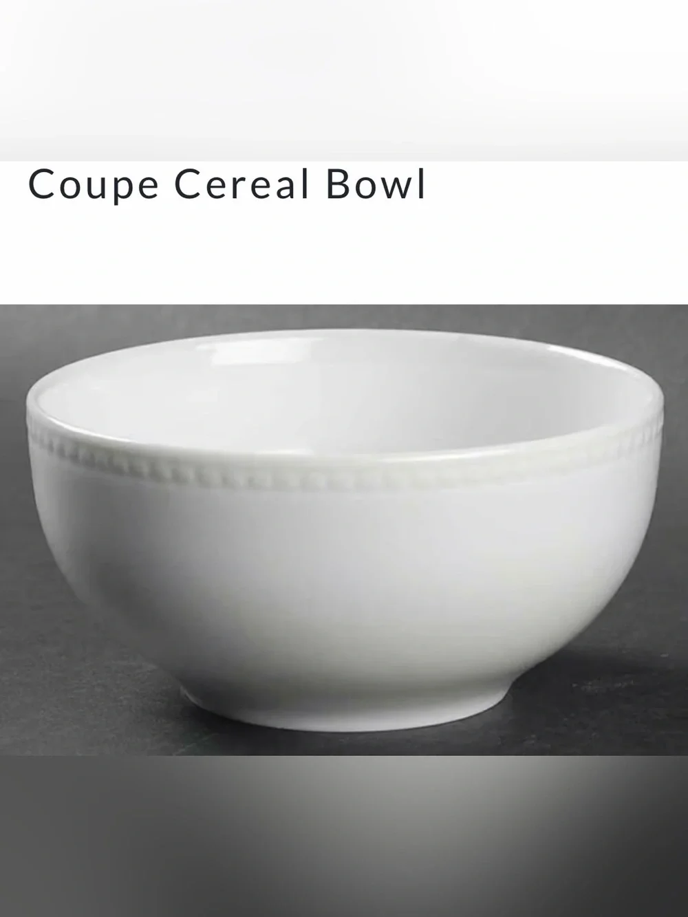 Like new Apilco beaded hemstitch Bowl Porcelain Dinnerware White set of 2 France